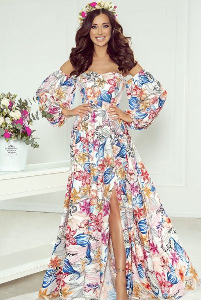 Mari Multi Print Maxi Dress