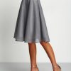 Grey High Waist Mesh Skirt - Image 2
