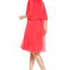 Chiffon Bat Wing Dress - Various Colours - Image 2