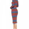 Ribbed Knit Midi Dress- Various Colours - Image 2