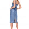Buckle Strap Denim Dress - Image 2