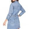 Jacket Style Denim Dress - Image 2