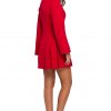 Red Pleated Box Dress - Various Colours - Image 2