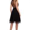 Mid-Night Mesh Polka Dot Dress - Image 2