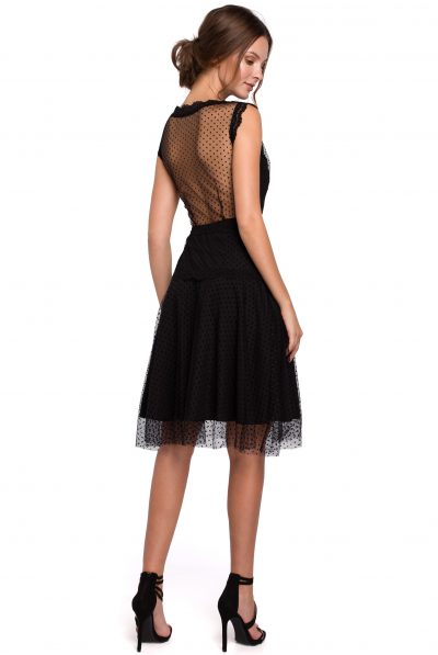 20990 back spot mesh dres