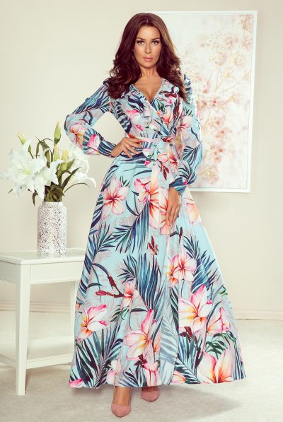 Flair Flower Wrap Maxi Dress -Various Colours