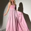 Bictone Dusty Pink Evening Dress -Various Colours - Image 2
