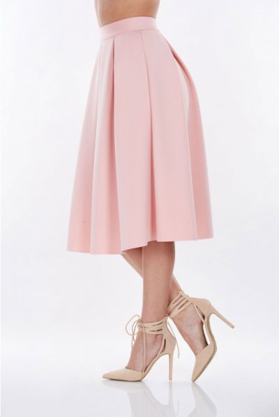 Peach A-line Skirt