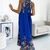 Ester Satin Pleated Maxi Dress - Image 2