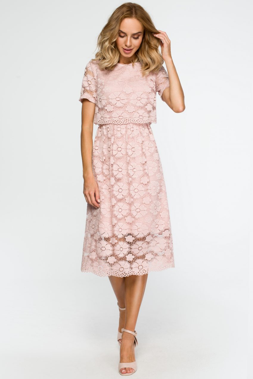 Lace Overlay Dress- Various Colours