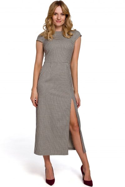 Gingham Split Dress