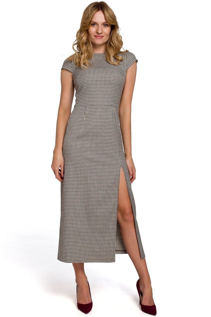 Gingham Split Dress