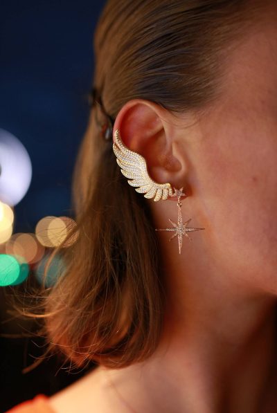 Gabriel Angel Wing Ear Climber Rosegold