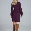 Purple Turtleneck Dress - Various Colours - Image 2
