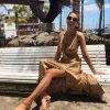 Mocha Summer Polka Dot Dress - Image 2