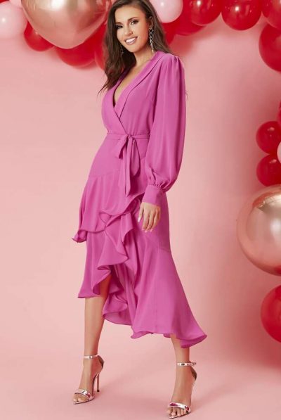 Pink Tiered Layer Dress