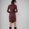 Eco Leather Belted Dress - Various Colours - Image 2