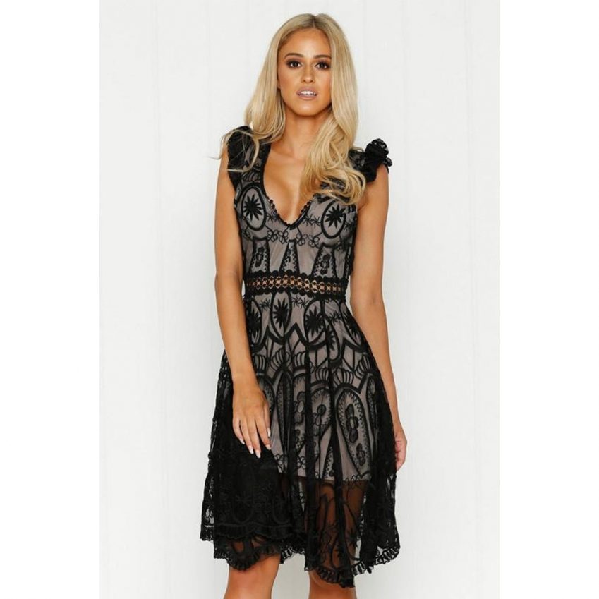 Anastasia Black Lace Dress