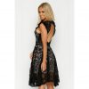 Anastasia Black Lace Dress - Image 2