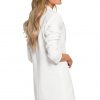 White Long-Line Buttons Blazer - Image 2