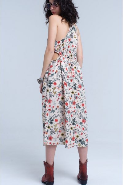 BACK OF FLORAL DRESS