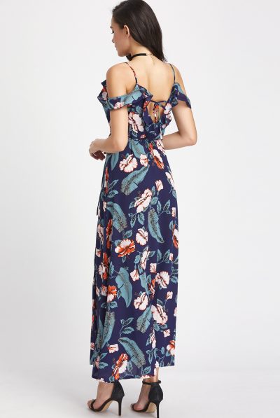 BACK OF FLORAL MAXI 9