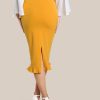 Yellow Honey Pencil Skirt - Image 2