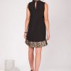 Black & Gold Sequin Baby Doll Dress - Image 2