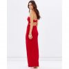 Red Strapless Evening Dress - Image 2