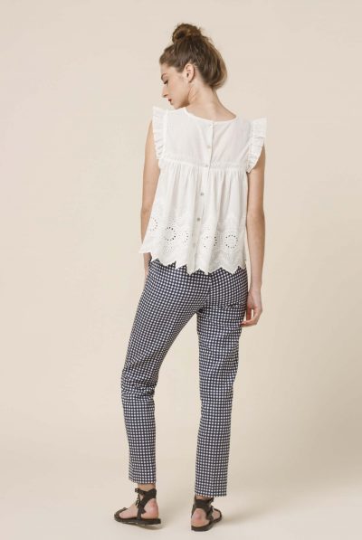 BACK VICHY TROUSERS