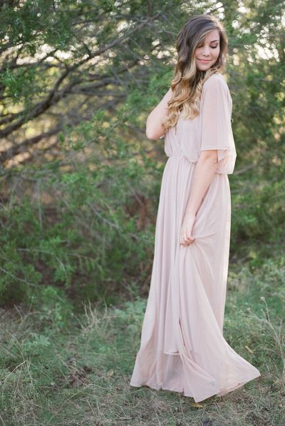 BRIDESMAID BLUSH DRESS