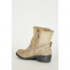 Frosted Brown Textured Silver Detail Boots - Image 2
