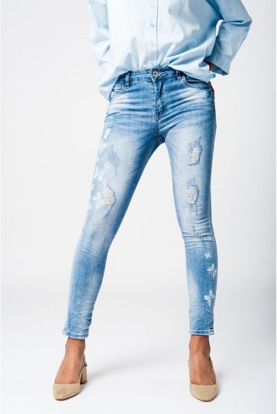 Butterfly Skinny Jeans