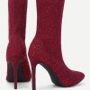 Red Rhinestone Boots - Image 2