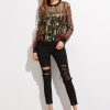 Black Botanical Top - Image 2