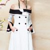 Black & White Stripes Empress Dress - Image 2