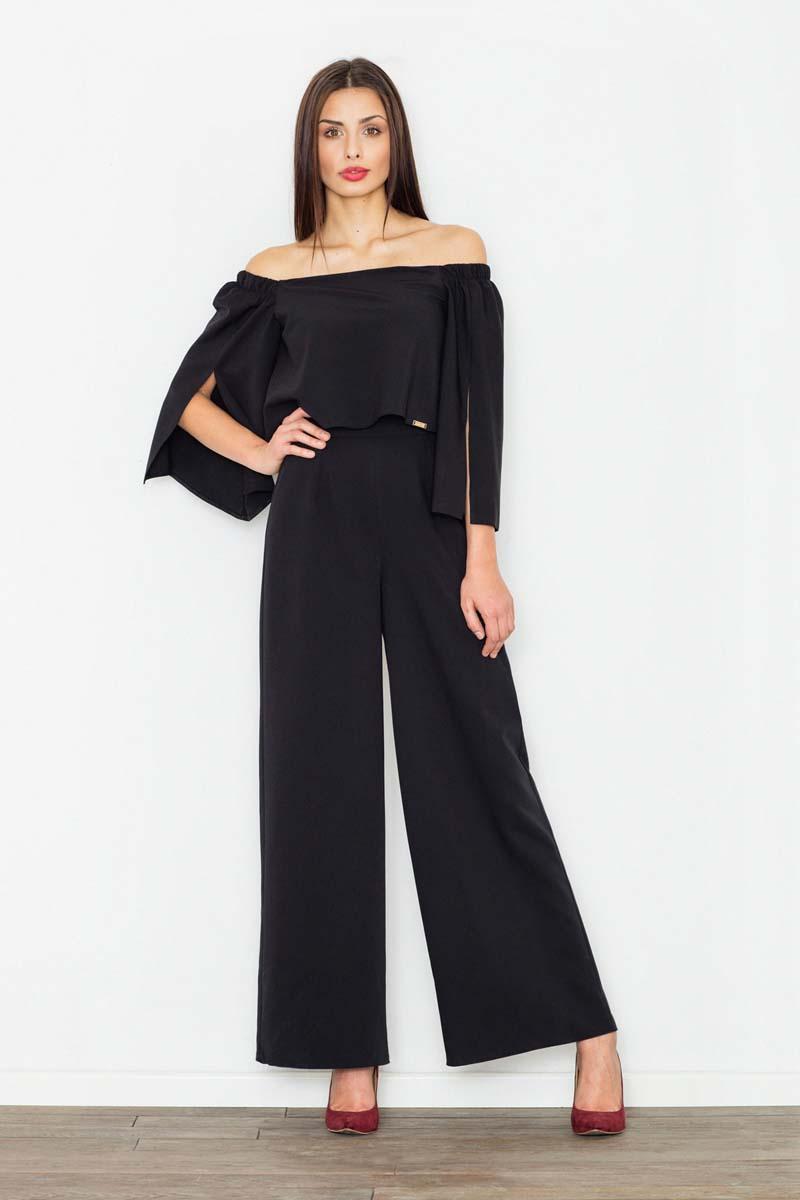 Black Off shoulder jumpsuit