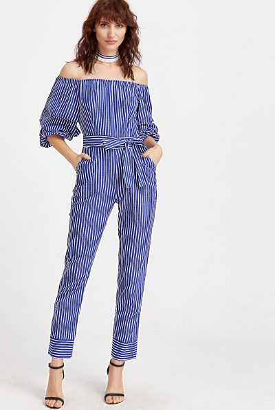 Blue Striped Billaboo Jumpsuit