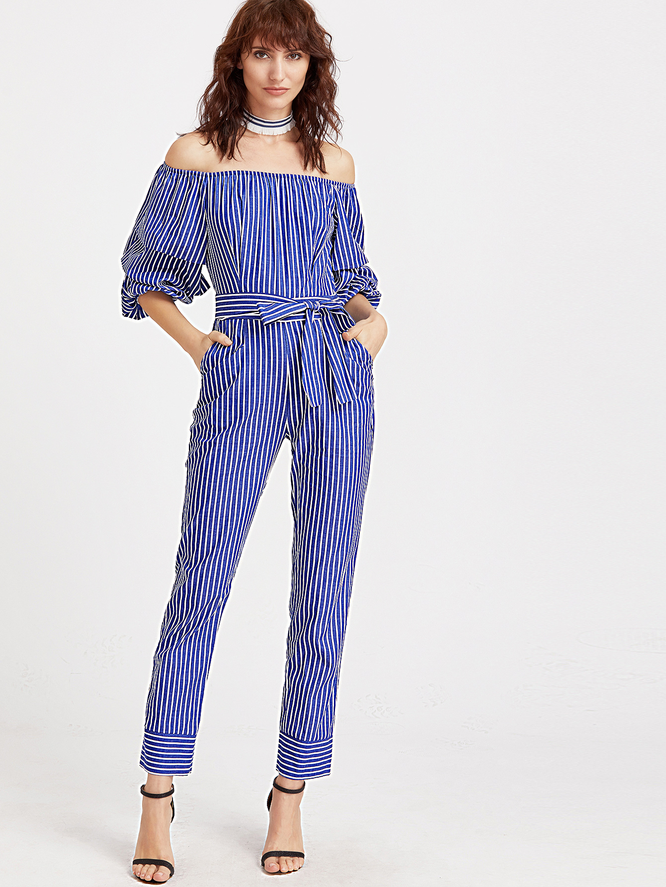 Blue Striped Billaboo Jumpsuit