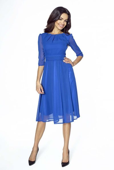 Electric Blue Moda Midi Dress-other colours available