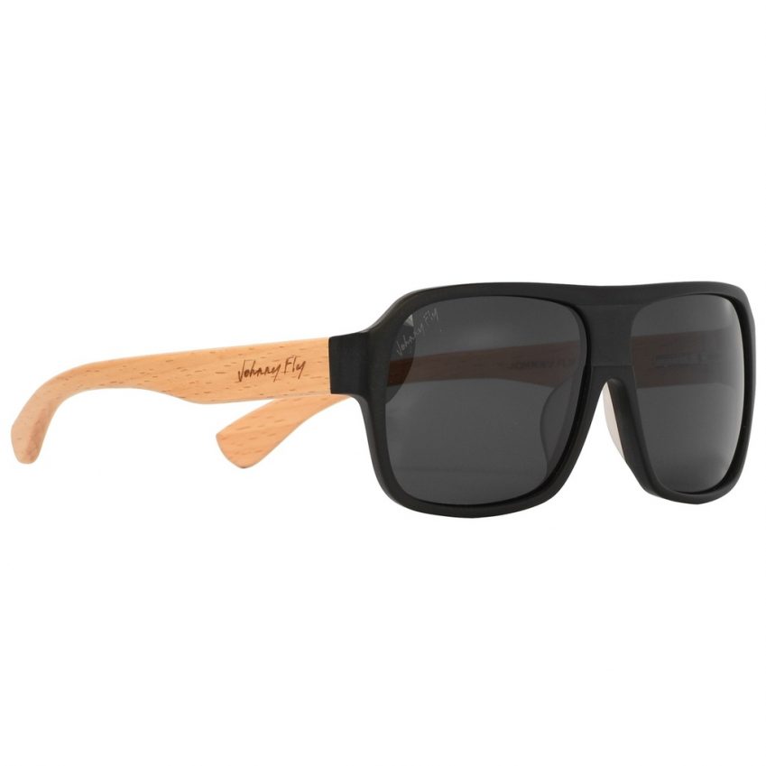 Johnny Fly Co Bomber Beechwood Sunglasses