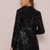 Sequin Long-Line Blazer - Image 2