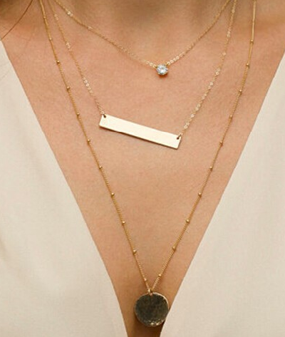 Layered Circle Bar Chain