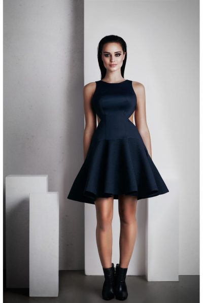 Calypso Short Dress - French Navy