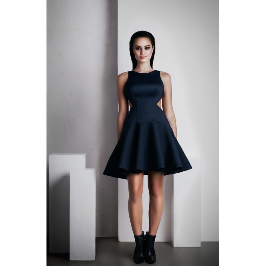 Calypso Short Dress - French Navy