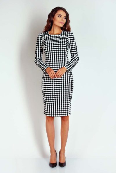 Black & White Diamond Dress