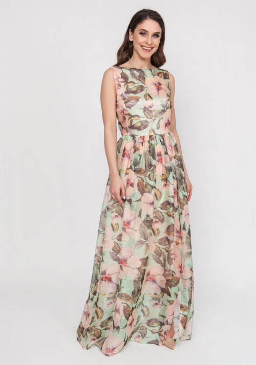 floral chiffon material