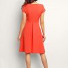 Coral Flared Dress by Infinite You - Image 2
