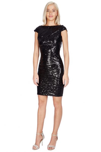 Open Back Sequin Dress
