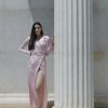 Franca Pink Tuxedo Long Dress - Image 2